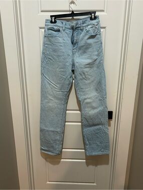 Like New Madewell Light Blue Denim 90s straight jeans